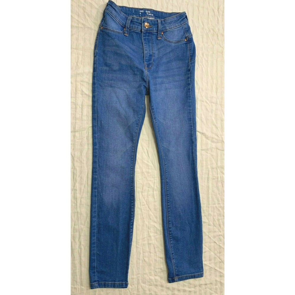 WOMENS HIGH RISE JEANS SKINNY SIZE 3